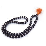 Rudraksha Mala 72 +1 Beads in Silver Caps